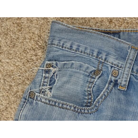 Vintage Levi's 569 Loose Straight Jeans 32x30 Faded Blue Distressed Denim Y2K - Picture 2 of 10